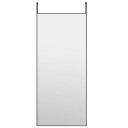 vidaXL Dørspeil svart 40x100 cm glass og aluminium