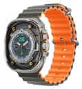 Devia Deluxe Sport6 Rem til Apple Watch - 42mm, 44mm, 45mm, 49mm - grÃ¥ og oransje