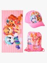 Paw Patrol Strandsett med Håndkle Caps &  Gympose Rosa