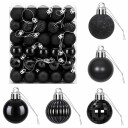 vidaXL Juleballsett 150 stk. Svart 3 cm Polystyren