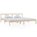 vidaXL Sengeramme heltre 200x200 cm