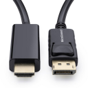 MicroConnect - Adapterkabel - DisplayPort hann låst til HDMI hann - 1.5 m - svart - 1080p støtte 60 Hz