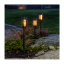Star Trading Solcelle-sokkellampe 3-p Flame Mini