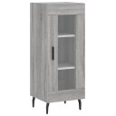 vidaXL Skjenk grå sonoma 34,5x34x90 cm konstruert tre