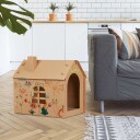 Northix Kattehus I Papp Med Skrapebrett