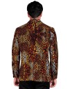Leopardmønstret Blazer til Mann XL
