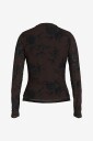 Vila - Bluse Virikke L/S Funnel Neck Top - - Brun