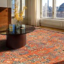 Flatvevd teppe   Yasirah oransje Størrelse: 190 x 280 cm