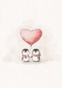Penguin in Love Plakat Plakat / 70x100cm