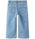 Name It Jeans   NmfRose   Bred   Medium+ Blue Denim/Flower Embal   Name It   6 år (116)   Jeans Blå Hvit Lilla Rød