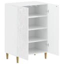 vidaXL Sko Skap DELFT 59,5 x 39,5 x 90 cm Konstruert tre Høgglans hvit