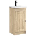  Badmøbel med vask Sonoma eik 42 x 40 x 84,5 cm Konstruert tre
