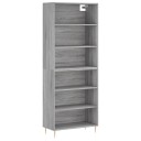 vidaXL Highboard betonggrå 69,5x32,5x180 cm konstruert tre