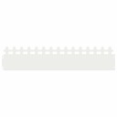 vidaXL Plenkanter 30 pcs Hvit 103 x 0,05 x 22 cm Stål