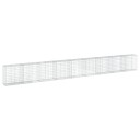  Gabionkurv med deksel 900x50x100 cm galvanisert jern