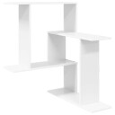 vidaXL Vegghylle Hvit 67 x 67 x 87 cm Konstruert tre