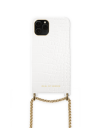iDeal of Sweden Lilou Necklace Case White Croco Iphone 11p/xs/x