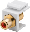 Goobay F-kontakt til RCA Keystone Rød