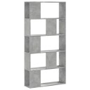  Bokhylle 5 etasjer betonggrå 80,5x23,5x162,5 cm konstruert tre