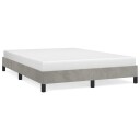  Sengeramme uten madrass lysegrå 135x190 cm Double fløyel