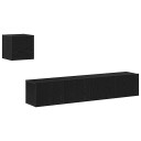  TV skapsett 4 pcs Svart eik 80 x 30 x 30 cm Konstruert tre