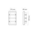 Trio Grafitt m/Skumringsrelé 10W 2700K