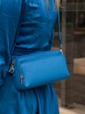 Treats Venus crossbody og skulderveske i skinn Blå