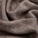 Ferner Jacobsen Scarf Wool Herringbone Dark Brown