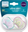 Philips Avent Ultra Air Deco Smokk 2-Pack 0-6m Grønn/Lilla