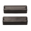 Sadowsky Soapbar Humbucker Bass Pickup Set,Dualcoil,Brus.Blackchr.Cov.,4str/b+n