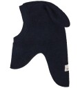 Huttelihut Ull Balaclava med Kaninører - Marineblå - 1-2 år