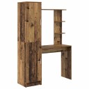  Skrivebord med lagring 2 pcs Gamle tre 78,5 x 37 x 154,5 cm