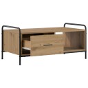 vidaXL Kaffebord Artisan eik 90 x 49 x 41 cm Konstruert tre