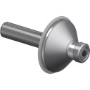 Uponor Smart Aqua PLUS rettnippel, med avstegning og rosett, 1/2"x3/4" chrome 85 mm x 70 mm