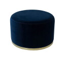 Cara ottoman midnight blue/messing
