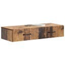 vidaXL Vegghengt Sidebord Gammelt tre 87,5 x 34,5 x 17 cm