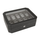 WOLF Windsor 5 Piece Watch Box Black Purple