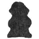 Skinnwille Curly fåreskinn 60x95 cm Dark grey