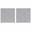  Sjekkplater 2 pcs sølv 30 x 30 cm Aluminium
