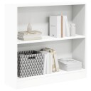 Bokhylle hvit 80x24x75 cm konstruert tre
