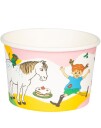 8 stk Pippi Langstrømpe Is og Snacksbeger 250 ml