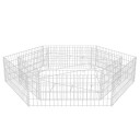 vidaXL Gabion høybed sekskantet 200x173x40 cm