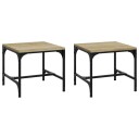 vidaXL Sidebord 2 stk sonoma eik 40x40x35 cm konstruert tre