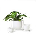 Audo Copenhagen Kubus blomsterpotte 14 cm Hvit