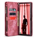 Samsung Galaxy S23 Ultra 5G Caseme 008 2-i-1 Multifunksjonell Lommebok-deksel Rød