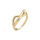 Maria Black Twisted Deceiver Ring 18 kt. Gullforgylt sølv 500446YG-50 Dame 925 sterling silver