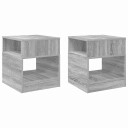 vidaXL Avlastningsbord 2 pcs Grå Sonoma 40,5 x 40 x 45 cm