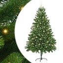  Juletre med 300 LED med stativ grønn 210 cm PE