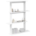 vidaXL Vegghylle Hvit 100 x 20 x 126 cm Konstruert tre