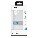 SBS Mobildeksel for iPhone 17 Pro Max Gjennomsiktig